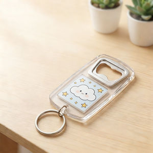 Porte-clés personnalisé en acrylique CCH, cadre photo créatif DIY, haute transparence - Product Image 3