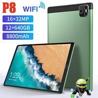 Tablette Android P8 à prix réduit, 8 pouces, avec caméra 2+5 MP, 2+32 Go, 6+128 Go, double emplacement pour carte SIM, 3G, appels téléphoniques