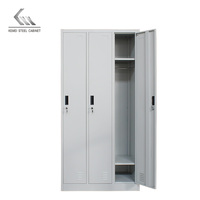 Design moderne 3 portes en acier armoire casier placard de rangement pour école de bureau et hôtel