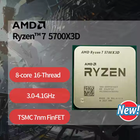 For-Ryzen7 5700X3D R7 5700X3D 3.0 GHz 8-Core 16-Thread CPU 7NM L3 = 96M 100-000001503 soket AM4 tanpa kipas
