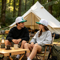 Gorra de Golf Personalizada de 5 Paneles, Bicolor, Impermeable, Transpirable, con Orificios Cortados con Láser, Gorra de Béisbol con Logotipo Personalizado, Gorra Deportiva con Cuerda