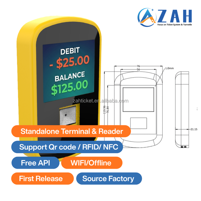 WIFI NFC Access Control Reader Waterproof 125Khz 1356MHz Dual Frequency RFID Reader for Security System