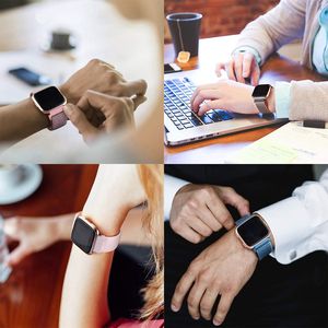 Boucle en Nylon Sangles pour <span class=keywords><strong>Fitbit</strong></span> Versa/<span class=keywords><strong>Lite</strong></span> Bandes 38 40 42 44 Mm Respirant <span class=keywords><strong>Bracelet</strong></span> De montre pour <span class=keywords><strong>Fitbit</strong></span> Versa 2 bandes - Product Image 6