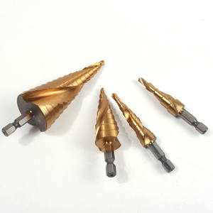 ดอกสว่านเหล็กความเร็วสูง หัวหกเหลี่ยม รุ่น M35 ชุบไทเทเนียม แบบร่องตรงและร่องเกลียว ดอกสว่านแบบขั้นบันได อเนกประสงค์ - Product Image 1