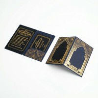 Porte-cartes d'hôtel personnalisé à double pliage, style professionnel haut de gamme, en papier argenté