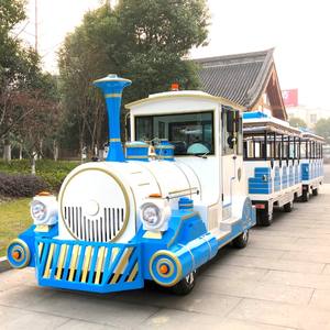 Attraction touristique terre dotto type de carburant diesel grande visite touristique sans piste route effet de vapeur tour en train pour adulte en vente - Product Image 1