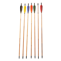 Flèches en bambou de haute qualité 85cm 5 ''plume de dinde pour le tir à l'arc AF