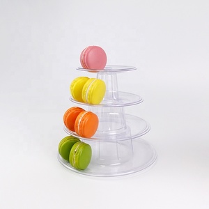 Soporte de 4 Niveles para Macarons, Exhibidor de Postres y Galletas de Plástico PET Transparente para Fiestas y Eventos - Product Image 2