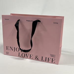 บรรจุภัณฑ์น้ำหอมบูติกคุณภาพสูงหรูหรา ถุงของขวัญงานแต่งงานแบบกำหนดเอง ถุงกระดาษอาร์ตขนาดเล็กสำหรับใส่เครื่องประดับ วัสดุรีไซเคิล พิมพ์ออฟเซ็ต - Product Image 6