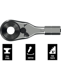 Tournevis à cliquet durable 8011 Zyklop Mini 4 Bit Holder, embout hexagonal 1/4" - 003662 Longue durée de vie