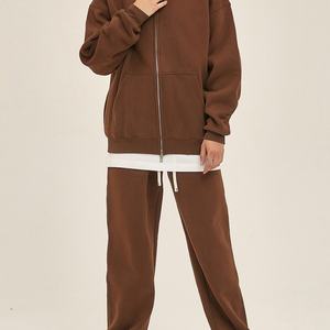 Fabricantes de Sudaderas con Capucha de Algodón Grueso con Cierre, para Ropa Personalizada, Diseño Personalizado, Sudadera Extra Grande de Color Sólido - Product Image 2