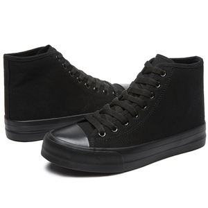Sepatu kanvas modis hitam Semua olahraga, sepatu wanita desain terbaru, sepatu kanvas modis harga rendah kustom - Product Image 1