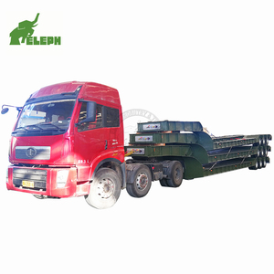 Semi-remorque à plateau surbaissé concave robuste, remorque à plateau surbaissé pour camion, semi-remorques surbaissées <span class=keywords><strong>d</strong></span>'<span class=keywords><strong>occasion</strong></span> - Product Image 2