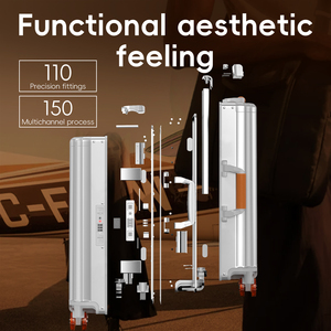 ओएम/ओडम पूर्ण एल्यूमीनियम मिश्र धातु सामान हार्डशेल सूटकेस कस्टम मेटल ट्रॉली को स्पिनर पहियों के साथ चेक किया - Product Image 4