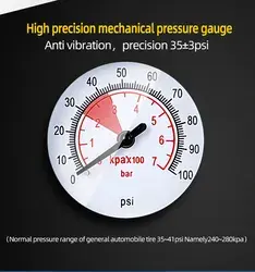 100PSI charge de téléphone portable tracteur électrique 12v compresseur d'air <span class=keywords><strong>gonfleur</strong></span> de pneu de voiture - Product Image 3