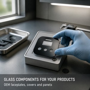 Panel de Vidrio AG Personalizado Antideslumbrante, Negro Mate, Templado, con Borde Biselado y Adhesivo para Dispositivos Inteligentes - Product Image 3