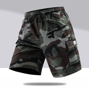 Shorts Homme Patchwork Cinq Poches Multi-Poches en Toile d'Été avec Cordon de Serrage Taille Mi-Haute 100% Coton Respirant Décontracté Grande Taille - Product Image 3