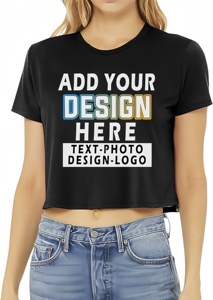T-<span class=keywords><strong>shirt</strong></span> court d'été pour <span class=keywords><strong>femme</strong></span> à manches courtes, avec logo personnalisé, idéal pour le sport, le yoga, la course, la gym, décontracté, coupe ample, style streetwear - Product Image 5