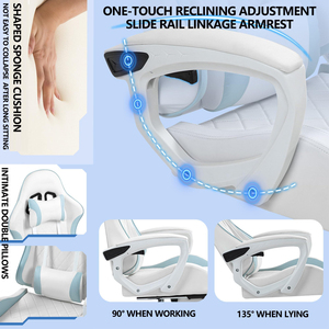 E-Sports Ergonomic <strong>Chair</strong> Modern Adjustable Height Comfortable Home/Office Sedentary Seat Boys Girls Leather PU Iron Material - Product Image 6