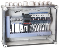 Kotak Kombiner Vmaxpower MUL-1008 untuk Sistem PV Surya DC AC 2-16 Saluran 1000VDC IP65 Pemutus Sirkuit Garansi 2 Tahun