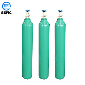 Cilindro de <span class=keywords><strong>gas</strong></span> de hidrógeno 6M3 40L 150bar oxígeno nitrógeno argón helio CO2 con válvula y tapa CGA540 - Product Image 2