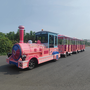 รถไฟท่องเที่ยวเชิงพาณิชย์ รถไฟไร้รางสำหรับสถานที่ท่องเที่ยว รถไฟไฟฟ้าเชิงพาณิชย์ ผู้ผลิตเครื่องเล่นสวนสนุก - Product Image 1