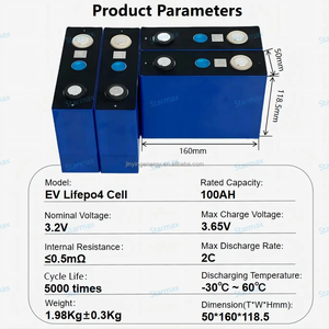 Dpp Shipping Factory Price 3.2V 100AH Prismatic Lithium Ion Battery Cells 5000 Cycles -20-60 for Solar Power Systems - Product Image 3