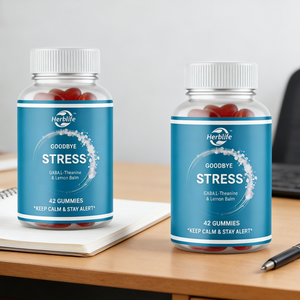 Bonbons Gommeux GABA Vitamines L-Théanine Mélisse en Gros pour le Soulagement et la Calme Mental - Complément Alimentaire Végétalien - Adieu le Stress - Product Image 6
