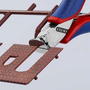 KNIPEX - 64 12 115, tête de coupe électronique polie miroir, poignées avec poignées multi-composants - Product Image 2