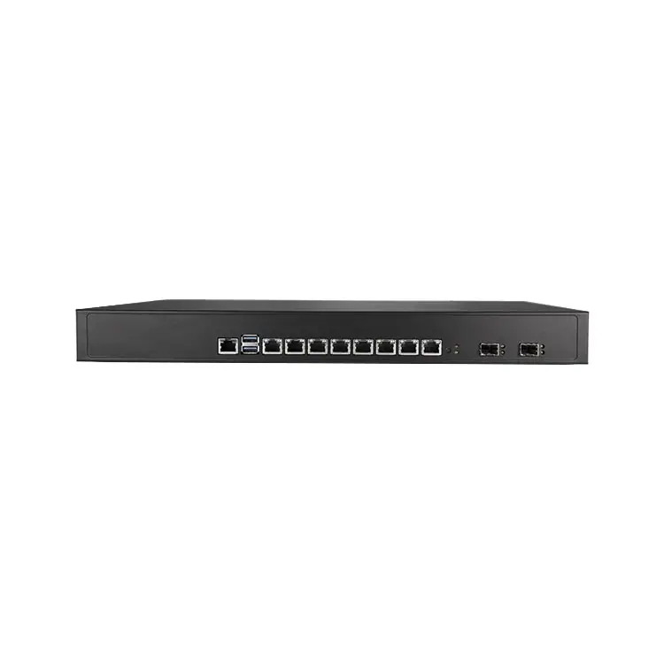 8 Nic lans 1U Rack mount Firewalls 2*10G sfp 8 Ethernet-Ports I3 I5 I7 Firewall Barebone-PC der 4. Generation