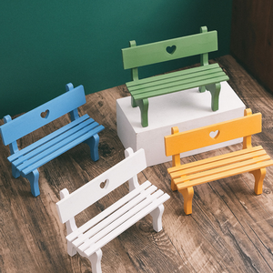 Silla de Madera Pequeña, Adorno en Miniatura, Accesorios de Fotografía, Muebles para Exhibición y Decoración - Product Image 2