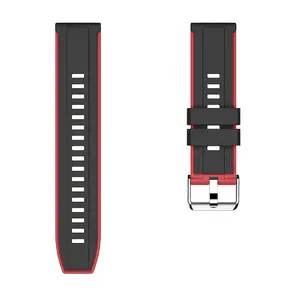 Bracelet en silicone bicolore pour <span class=keywords><strong>HUAWEI</strong></span> WATCH GT 2 <span class=keywords><strong>46mm</strong></span> / GT Active <span class=keywords><strong>46mm</strong></span> HONOR Magic Band Bracelet <span class=keywords><strong>GT2</strong></span> - Product Image 6