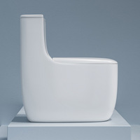 WC monobloc à siphon silencieux, en céramique, à poser au sol, hauteur confort, blanc, articles sanitaires pour hôtels, vente en gros