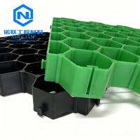 Grille de stabilisation en plastique HDPE pour gazon, allées, parkings, sorties incendie, aménagement paysager, allées de gravier, pâturages et stabilisation du sol, usage intensif
