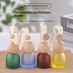 ขวดน้ำหอมปรับอากาศในรถยนต์สีสันสดใสแบบฝ้าพร้อมหูจับ โปร่งแสงไล่เฉดสี พิมพ์ลายซิลค์สกรีน ใช้เป็นเครื่องกระจายกลิ่นหอมตกแต่ง - Product Image 4