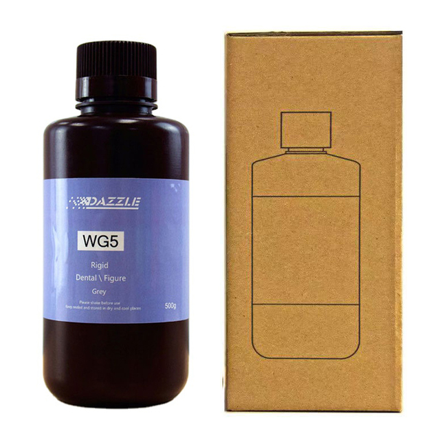 Dazzle Custom WG5 Liquid Uv 3d Resin 405nm Curing Castable Print Dlp Sla 3d Resin for Mould