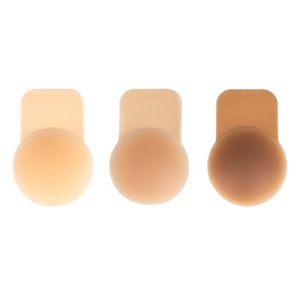 Venta al por mayor 10 CM-13cm Levantamiento de senos Empanadas Reutilizable Invisible Silicona Push up Nipple Covers - Product Image 1