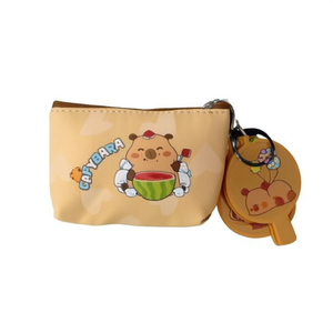 Portamonete Capybara 11,5x9 cm con portachiavi per donne e ragazze - Product Image 1