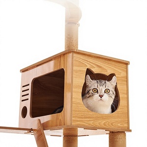 Cuccia per Gatti a 2 Piani, Casetta a Doppio Livello con Tana, Torre con Tiragraffi in Sisal, Casetta Gioco per Gatti da Interno nel Soggiorno - Product Image 5