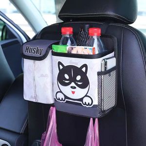 Bacs suspendus pour voiture Rangement des aliments Organisateurs de voiture portables Cartoon Pliable Sacs poubelle pour siège arrière de voiture - Product Image 6