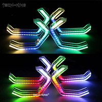 Luci LED RGBW per Auto, Effetto Inseguimento, Occhi d'Angelo Iconici M4 per E90 F30, Decorazione Auto, Occhi d'Angelo LED 3D in Acrilico con Controllo