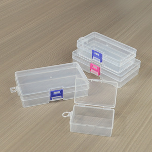 Rectangular Transparent Plastic Storage <b>Box</b> With Lid For Office Organizer Component Parts <b>Packaging</b> <b>Small</b> Size - Product Image 3