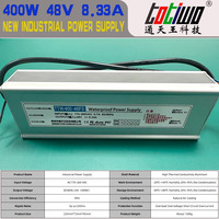 Alimentation électrique de commutation pour armoire de commande PLC, étanche IP67, extérieur, 220 V CA vers 45 V CC, 48 V CC, 8 A, 10 A, 400 W, 500 W, 600 W