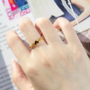 Anillo de Cadena con Corazón Hueco de Plata Pura S925, Diseño Minimalista y Versátil, Anillo Abierto de Alta Gama - Product Image 4