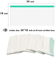 Sac à litière pour chat biodégradable et non parfumé, en plastique épaissi, écologique, en promotion