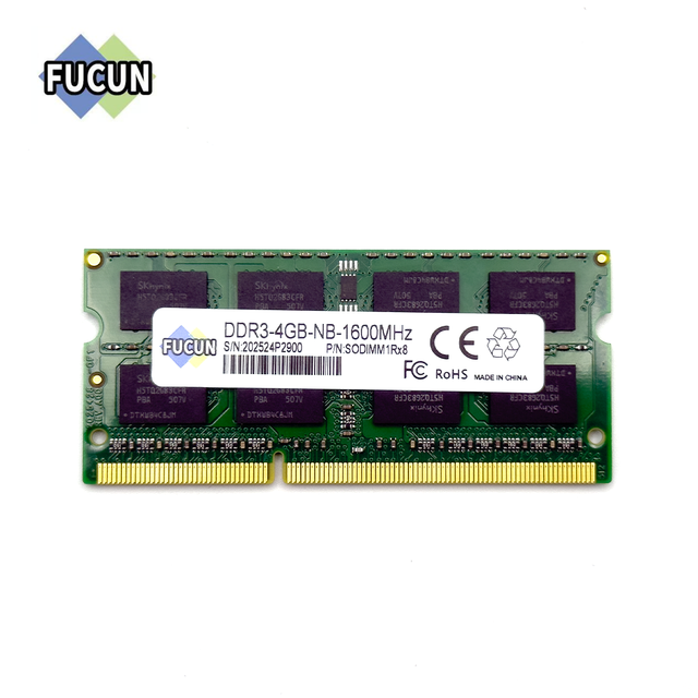 FUCUN Hot Sale Laptop Ram Memory Module 1600MHz DDR3 4GB 8GB
