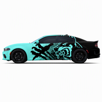 WRAPMASTER PET Helldog Dodge Charger Film Vinyle pour Voiture 1.52x19m Design Personnalisé Film pour Véhicule pour Graphiques Intégraux