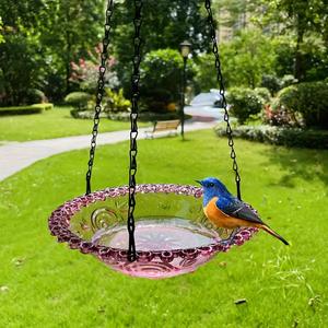 Nouveau mangeoire en plastique suspendue en forme de fleur d'oiseau et décor extérieur de jardin de bain d'oiseaux pour les fournitures agricoles de colibris - Product Image 3