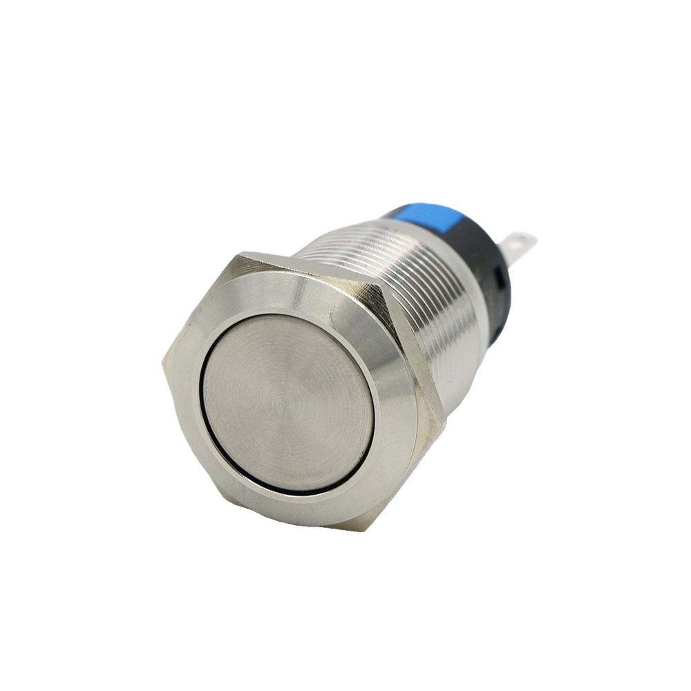 LED Logam Tombol Tekan Saklar Warna Illuminated Push Button Switch Power Simbol Cocok untuk Udara Panas Mesin Kapas