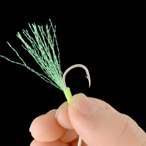 Hameçon de pêche, accessoire en acier à haute teneur en carbone, crochet pour Slow Jigging, eau salée, 20, 25 paires/boîte - Product Image 5